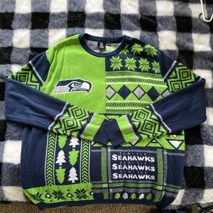 NFL Team Seattle Seahawks ugly Christmas sweater